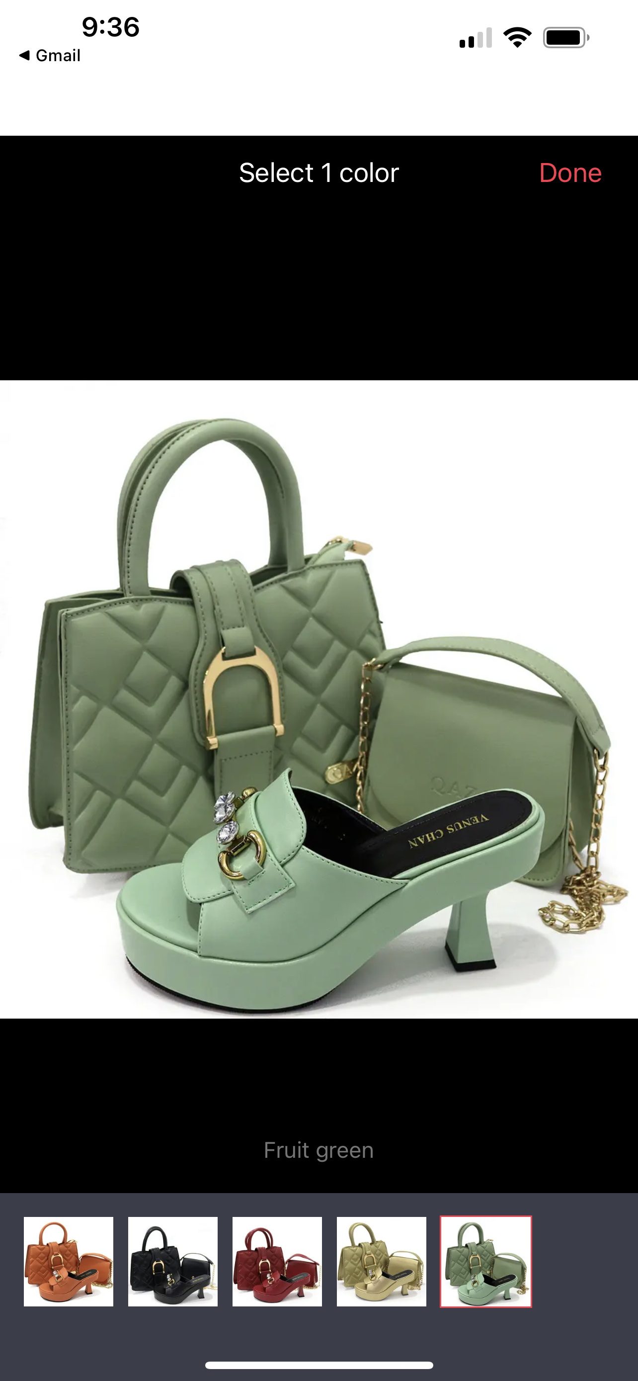 Shoe and bag for women
