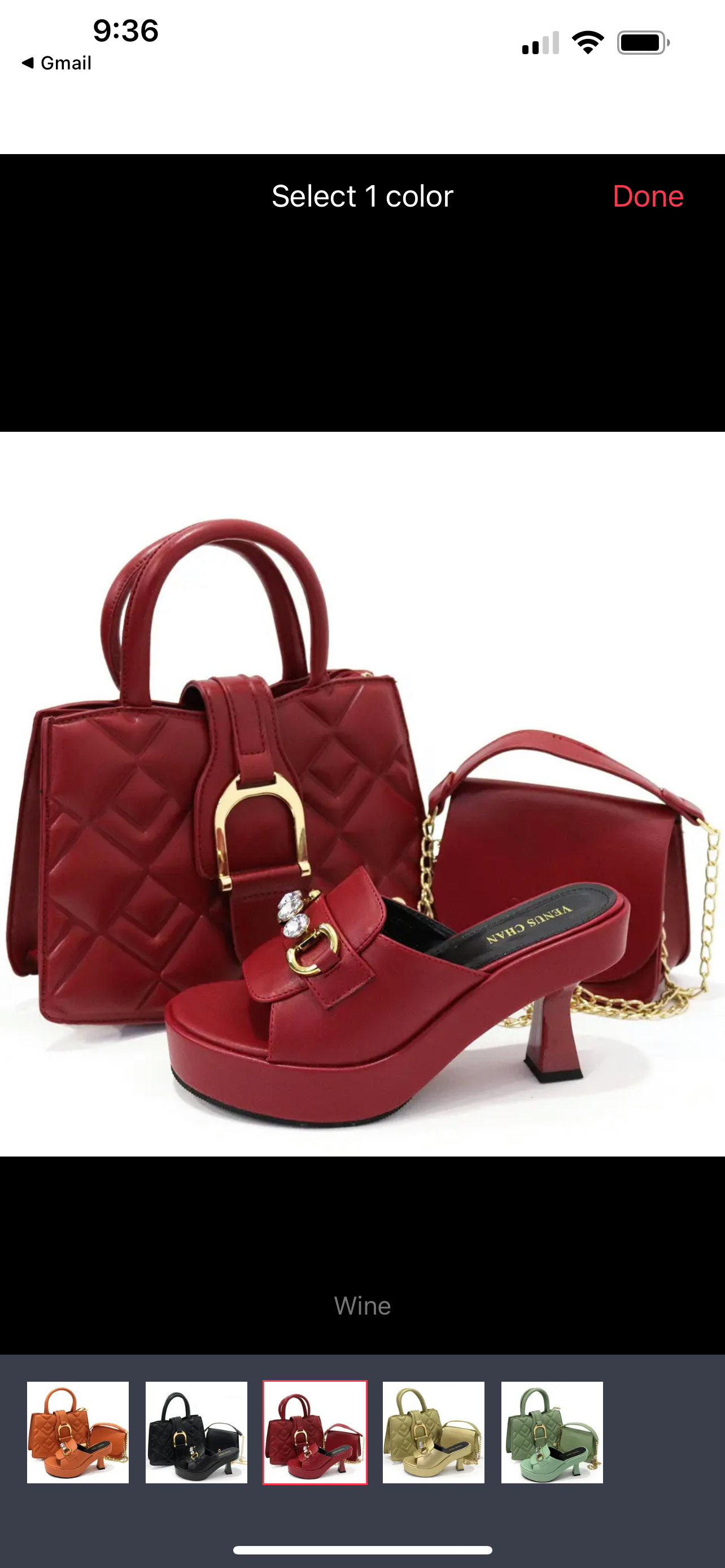 Shoe and bag for women