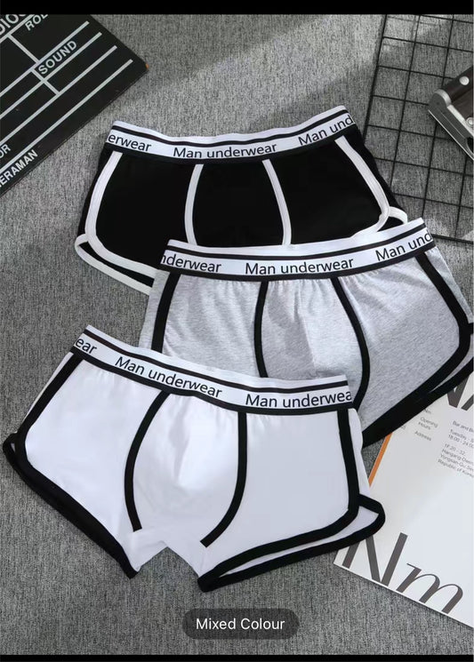 Solid color boxer briefs